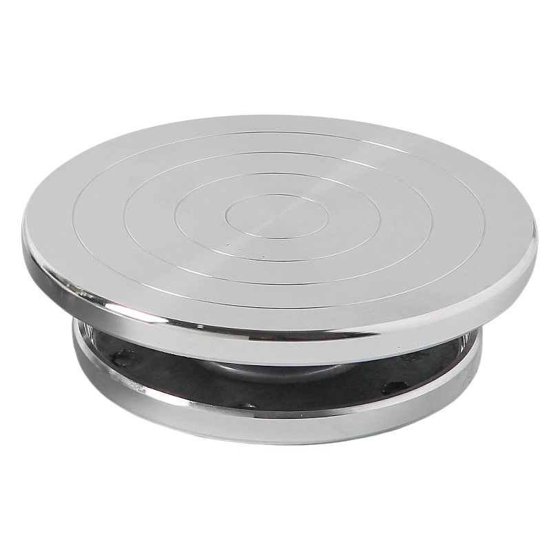 Fuente de la fábrica de Jingdezhen tianmud de cerámica de aleación de aluminio manual de la placa giratoria de cerámica herramientas de fabricación de doble cara disponible al por mayor