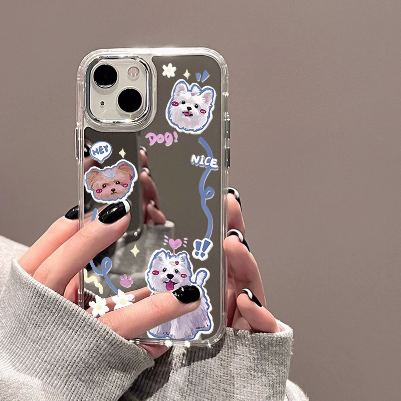 Apple, совместимый чехол для телефона, iPhone 16, iphone, 15promax, эффект зеркала, 14