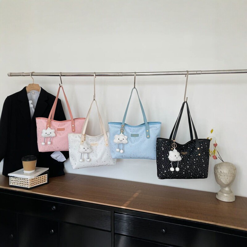 Large-capacity tote bag, 2026 new style, versatile storage bag, suitable for commuting, shoulder bag, underarm bag, high-quality handbag
