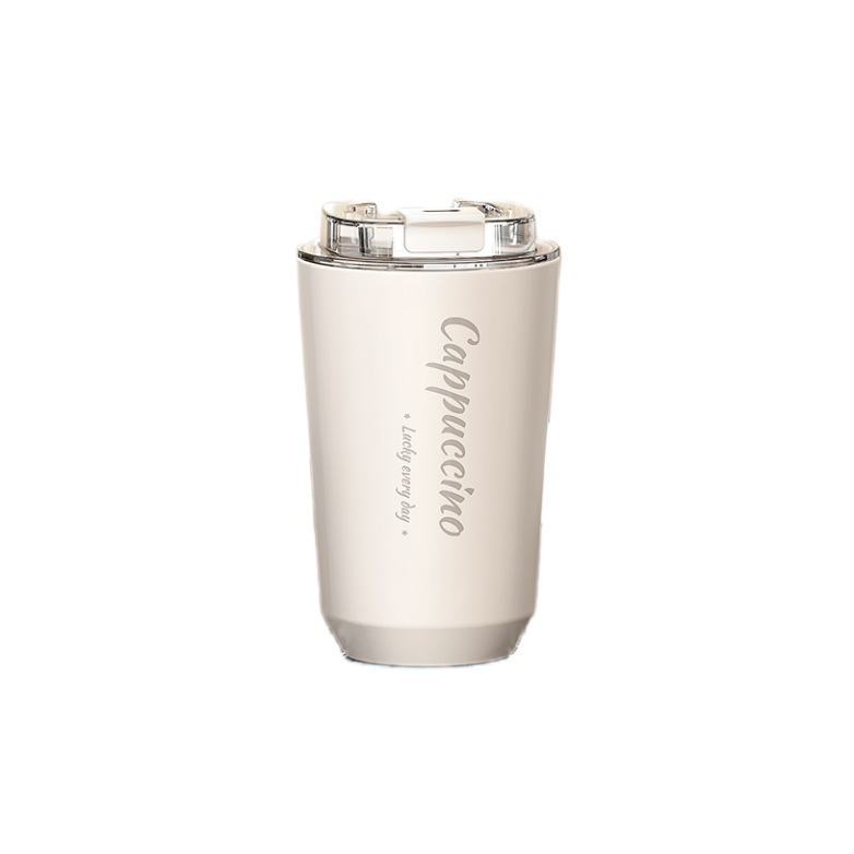 Taza de café de acero inoxidable 304 de alto valor Taza de acompañamiento de alta gama Taza termo simple Taza de regalo portátil para hombres y mujeres