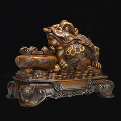 Golden toad cornucopia ornaments copper golden cicada three-legged toad company store office decorations opening gifts