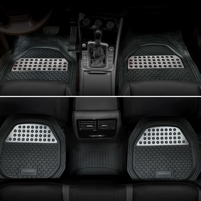 Dirt-Resistant, Cuttable Silicone Carpet-Style Foot – Universal Foot Pad - five-seater-five-piece-diamond-basin-with-bridge-black