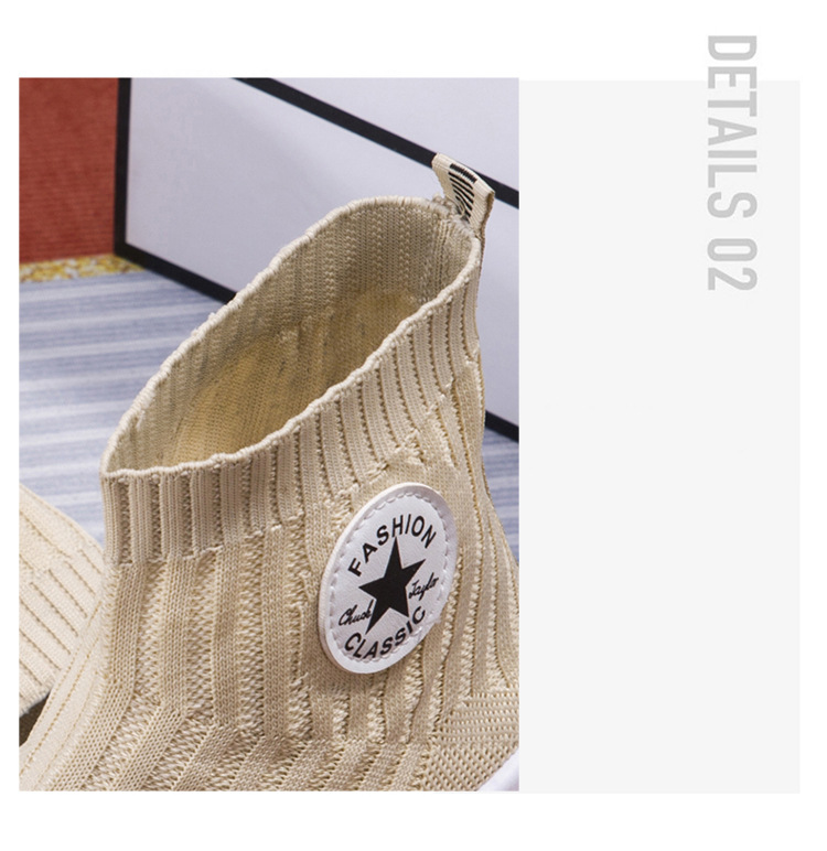 Spring And Autumn New Light Ladies Solid Bottom Socks Shoes High Top Sports Breathable Mesh Wholesale_voghion.com