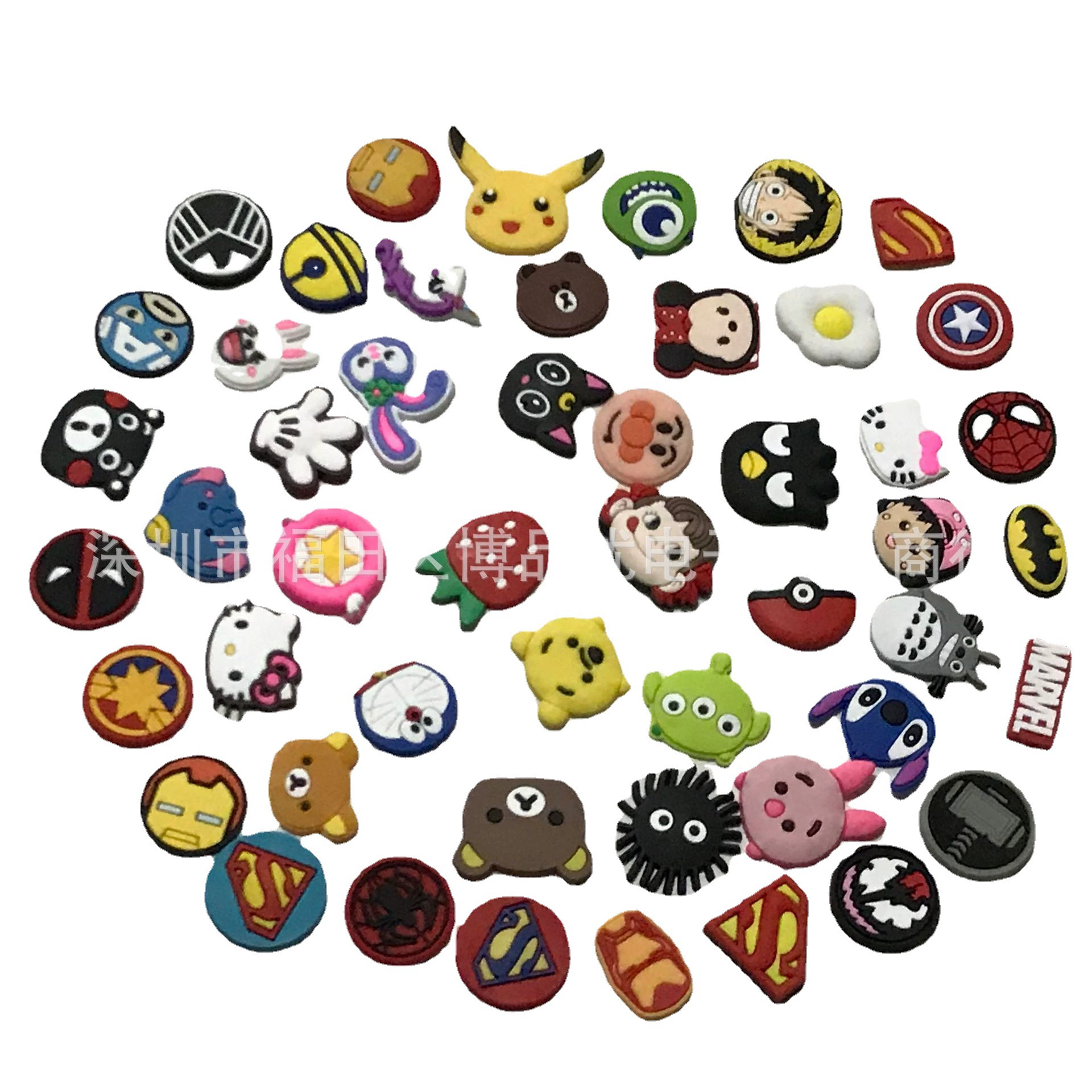 Милый мультяшный лист 2,5 см-3 см Аксессуары для мобильных телефонов DIY мягкие резиновые аксессуары патч