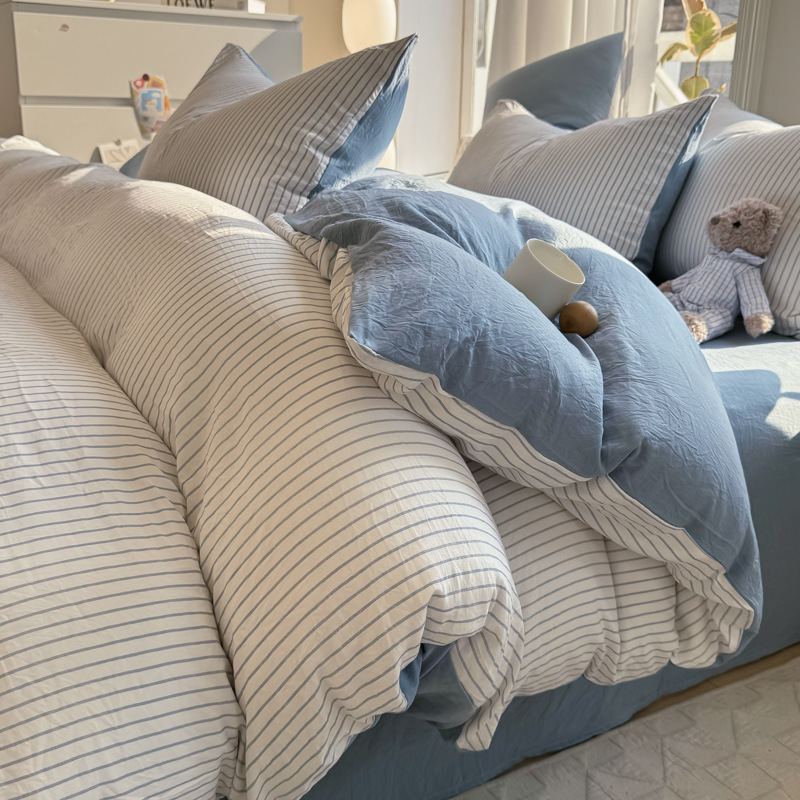 좋은 품질의 스트라이프 블루