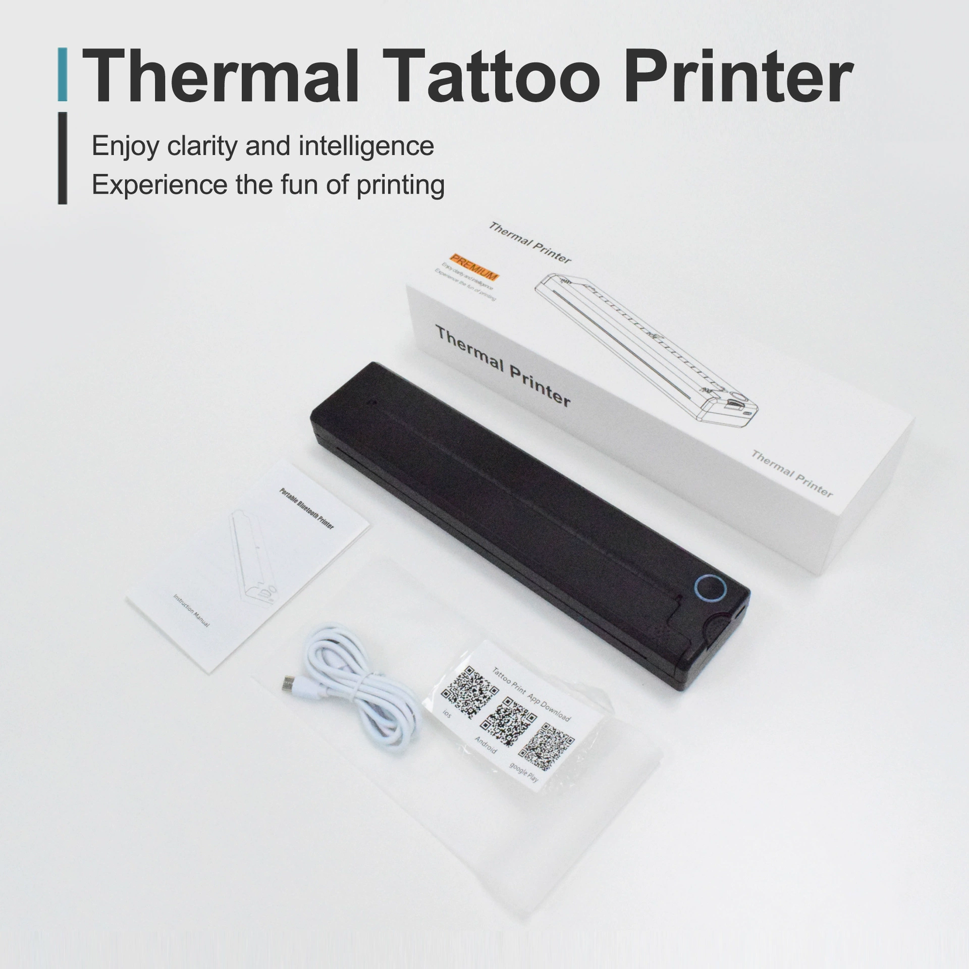 TD-820 Wholesale Discount Bluetooth Thermal Thermal Transfer Tattoo A4 Portable Printer Quick Print Barcode