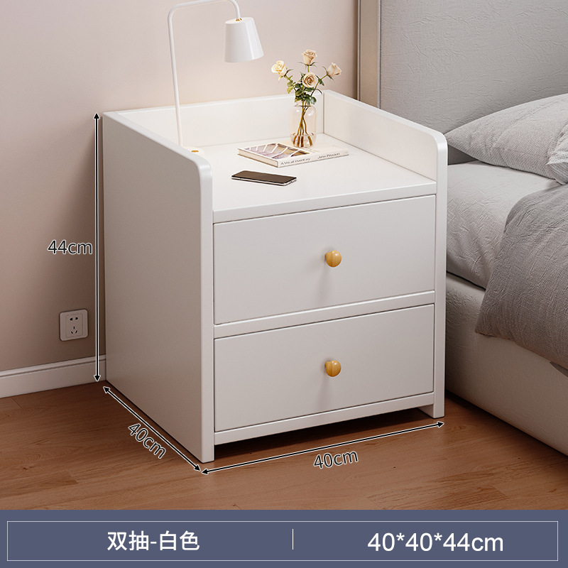 Mesa de cabezal de cama simple pequeño armario de almacenamiento doméstico armario de estante armario para habitaciones de alquiler de dormitorios