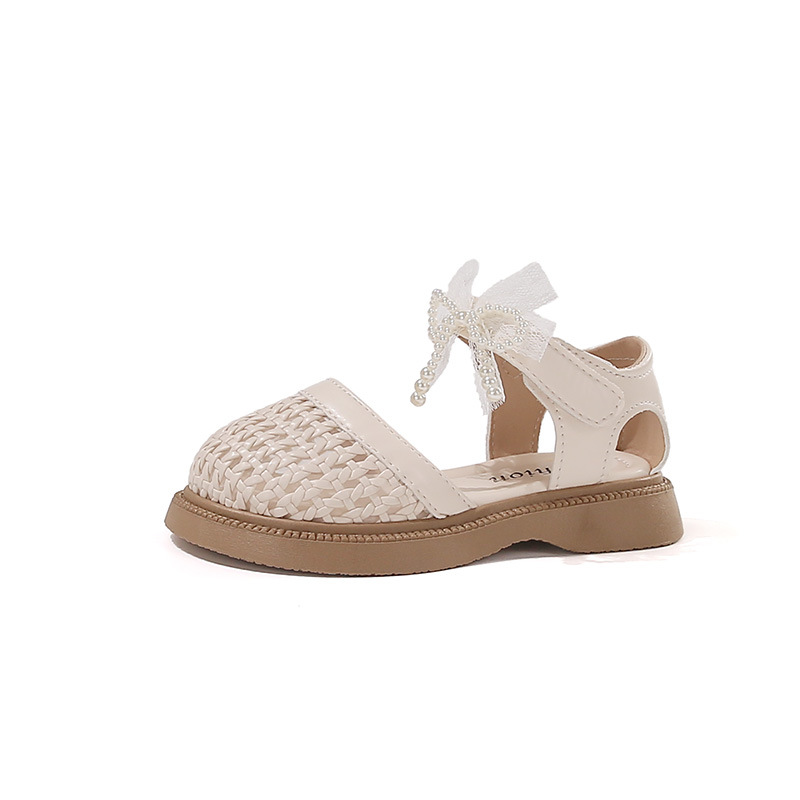 Sandálias para niñas 2026 verano nuevo niño de tamaño mediano zapato de princesa zapatos niños huecos zapatos casuales trenzados image 6