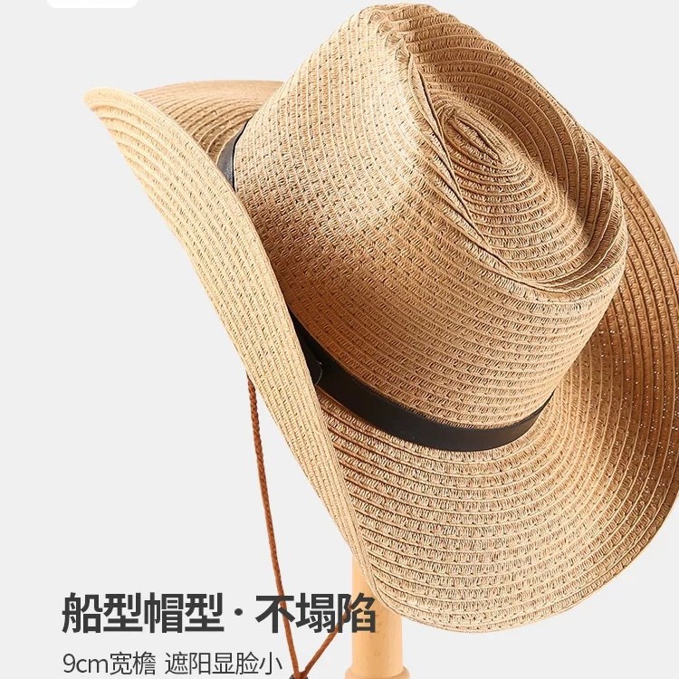 Caballero sombrero de paja para niños al aire libre montañismo gorra