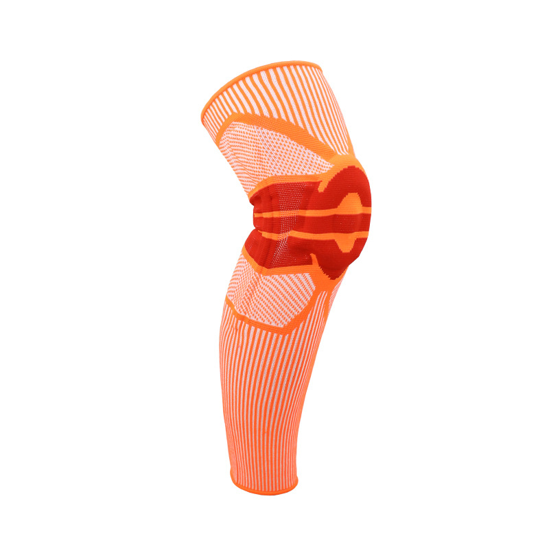 Aikedifei 2098 # rodilleras alargadas almohadillas de pierna Deportes hombres y mujeres rodilla manga larga baloncesto correr caliente profesional image 13