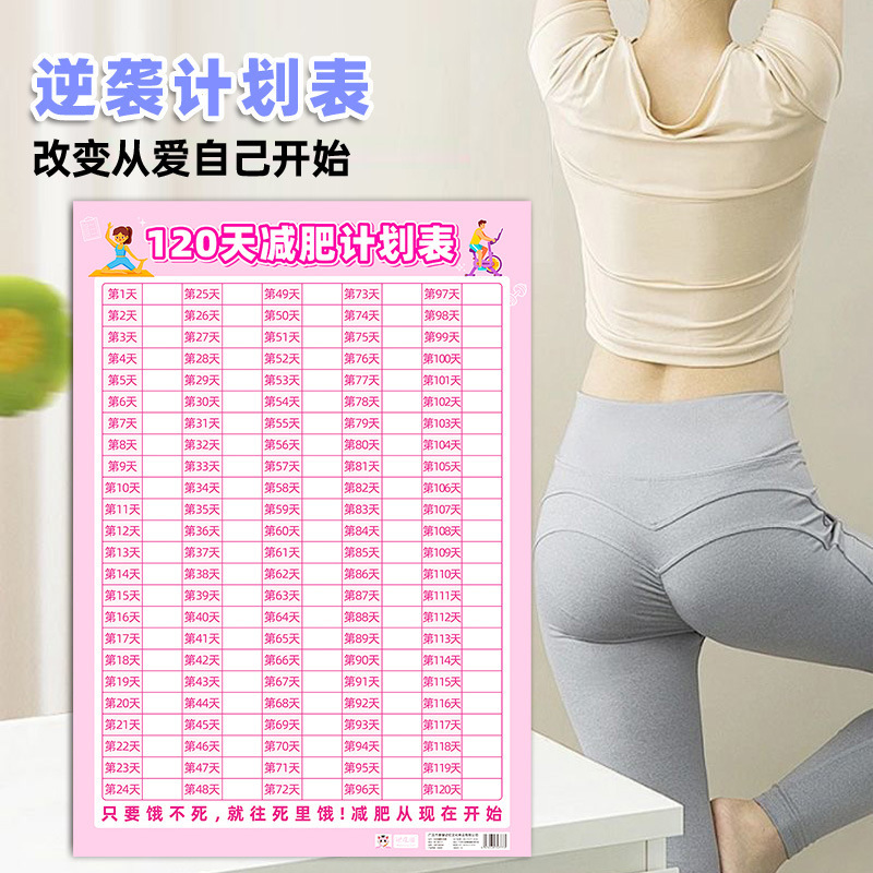 減量チェックイン記録シート、体重チェックイン、痩身自己規律チェックインウォールチャート、減量先延ばし監視体重計画|undefined