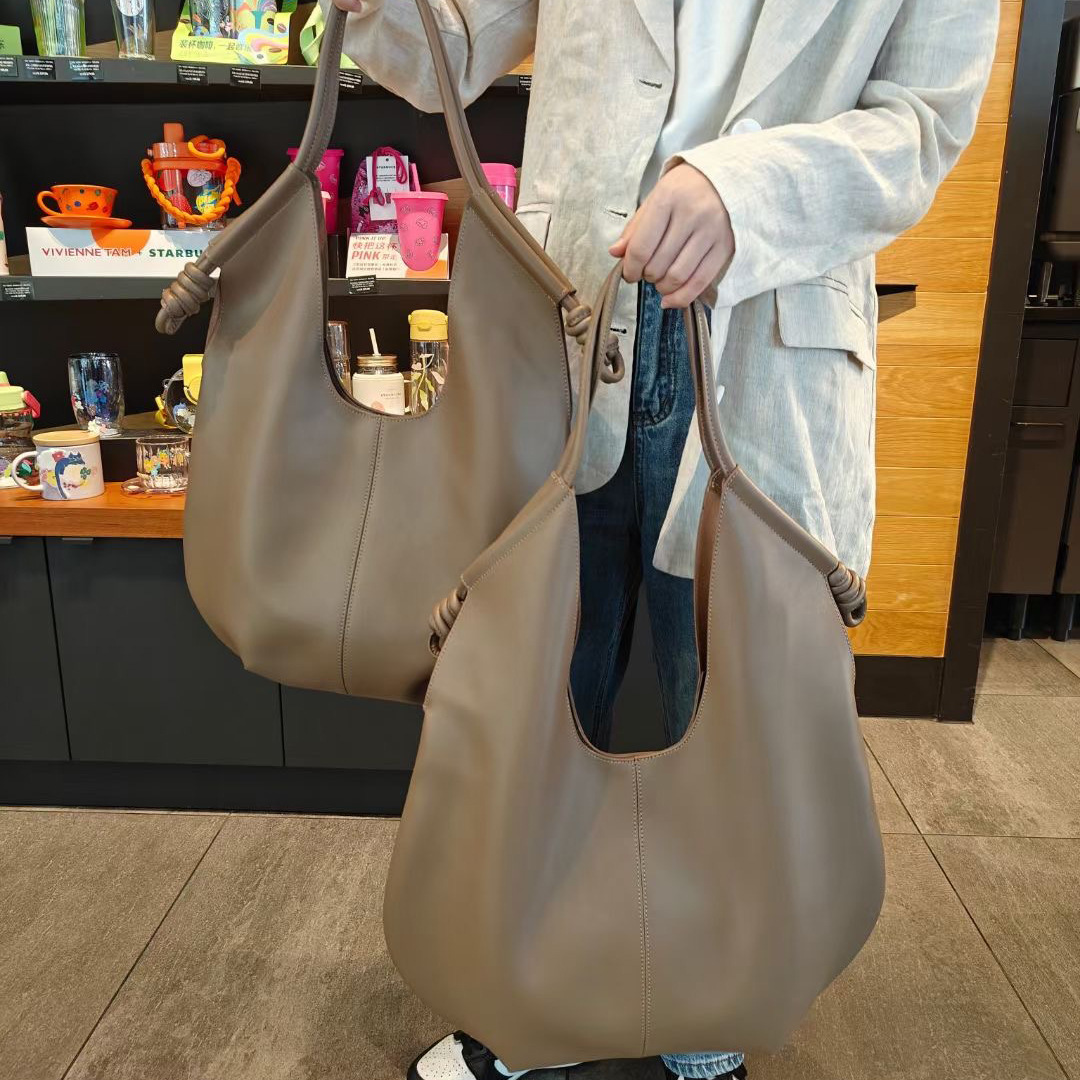 가죽 핸드백 여성용 카우보이 언더암 가방 대형 어깨 가방 토트 백 여성 대용량 통근 쇼핑백 핸드백