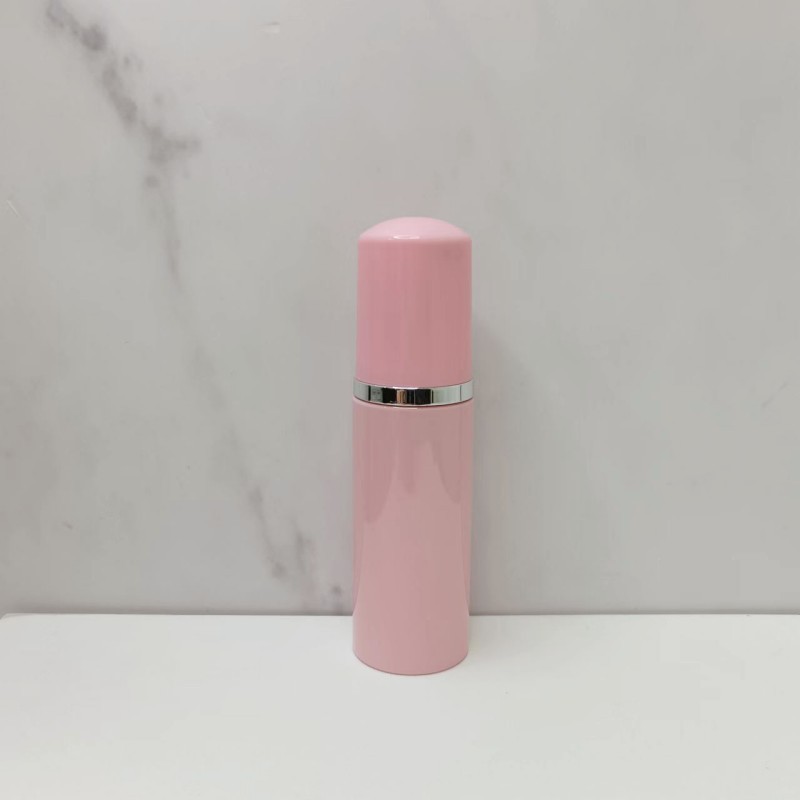Botella espumosa de mousse rosa especial transfronteriza 60ml botella de mousse de burbuja limpia 100 ml botella de espuma PET