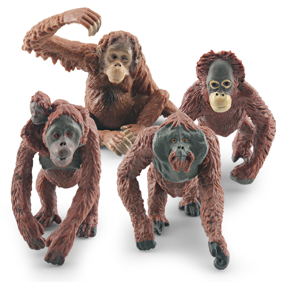 Orangután cognitivo de los niños orangután arena Mesa decoración escritorio adornos estáticos modelo de bosque animal de simulación transfronteriza