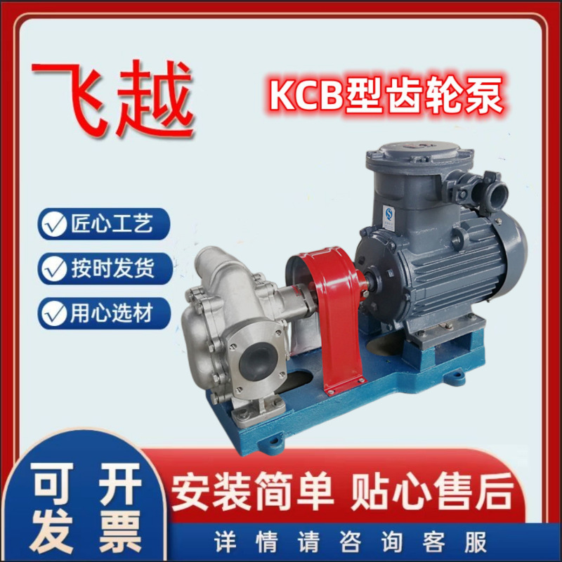 kcb型齿轮泵 kcb135不锈钢304材质泵高压电动卧式润滑油输送泵