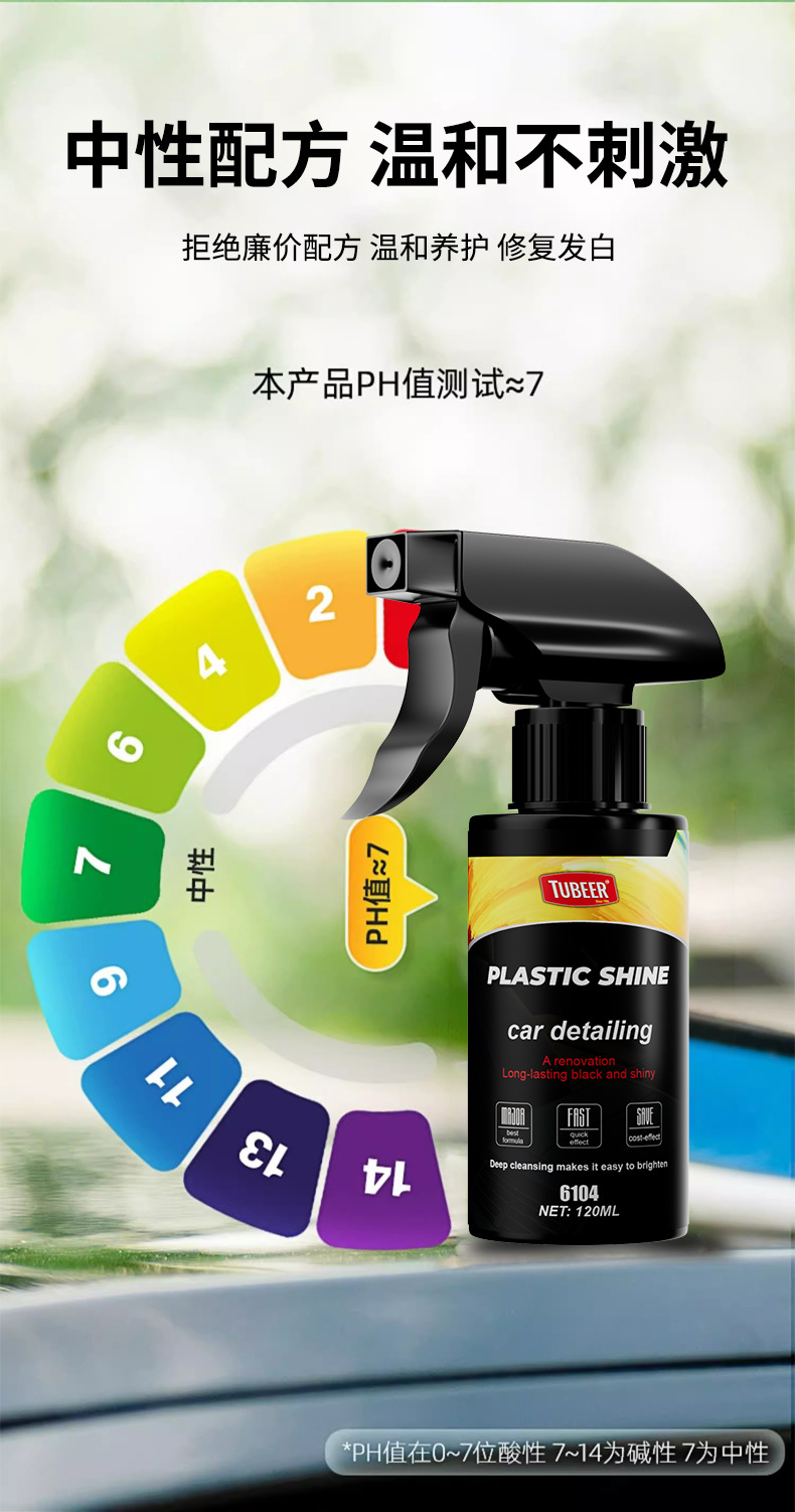 Topbit Plastic Renovation Agent Car Interior Leather Care and Renovation Polishing Coating Cleaning Agent Car Supplies