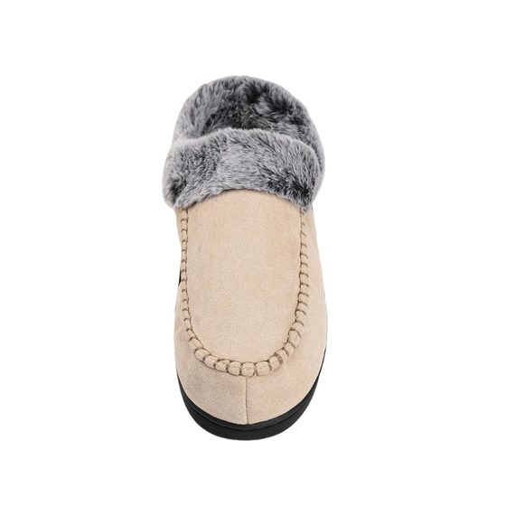 Cross-border New Wholesale Men's Faded Fur Mouth Mark Shoes Home Warm Outer Wear fleece-lined Non-slip Thick Cotton Slippers