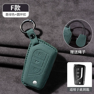 reling suitable for Rongfang: Car key bag - -typefdark-green-free-lanyard