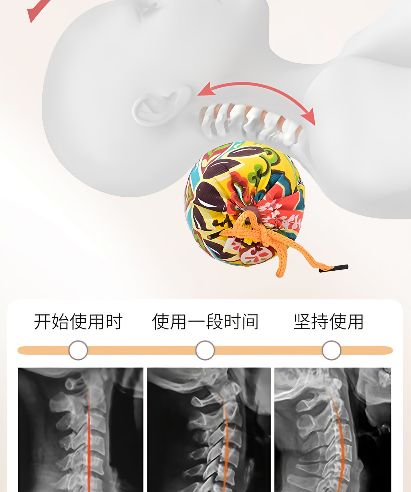 艾草颈椎枕糖果型颈椎枕头单人可拆卸枕头枕芯成人护颈枕头圆柱枕
