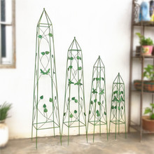歐式鐵藝做舊復古花架四件套戶外花園植物攀爬架葡萄支柱架套裝
