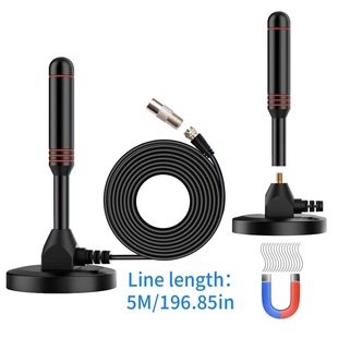 DVB-T Digital TV Antenna Indoor Ground Boba Southwest US Antenna 5 m Thick Line Lengthened Suction Cup Antenna