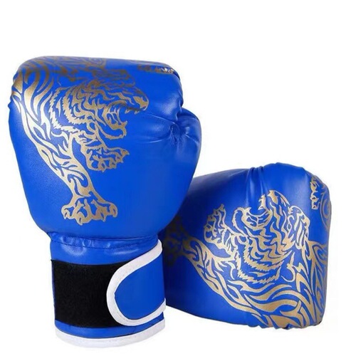 Flame Tiger Boxing Boxing Gloves Sanda Taekwondo Boxing Training Gloves Adult PU Sports