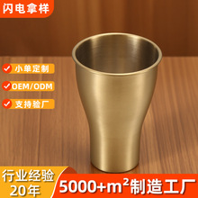 家用简约304不锈钢食品级啤酒卷边加厚水杯大容量敞口大肚直饮杯