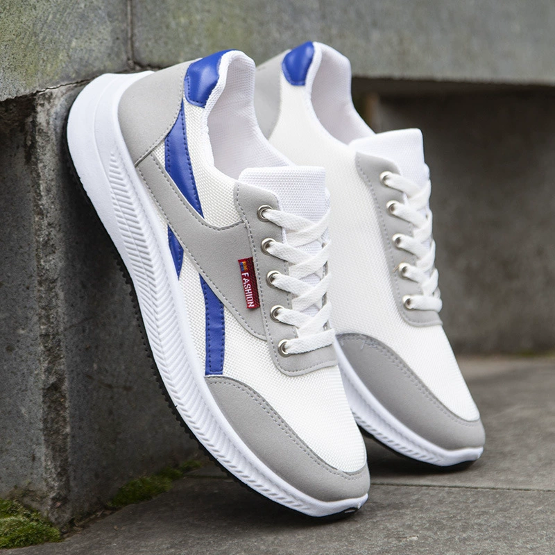 Мужская обувь 2024, новая летняя дышащая сетчатая обувь, летающая тканая сетчатая поверхность, Повседневная универсальная Молодежная Спортивная модная обувь для бега