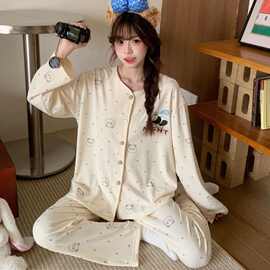 2026新款德绒睡衣女士秋冬季保暖长袖卡通高级感家居服可外穿套装