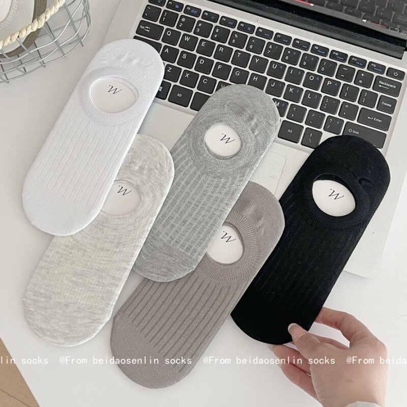 Spring and Summer Ultra-Thin Breathable Solid Color Women's Invisible Socks, Non-Slip, Hollow-Out Short Socks, Low-Waist Socks for Women