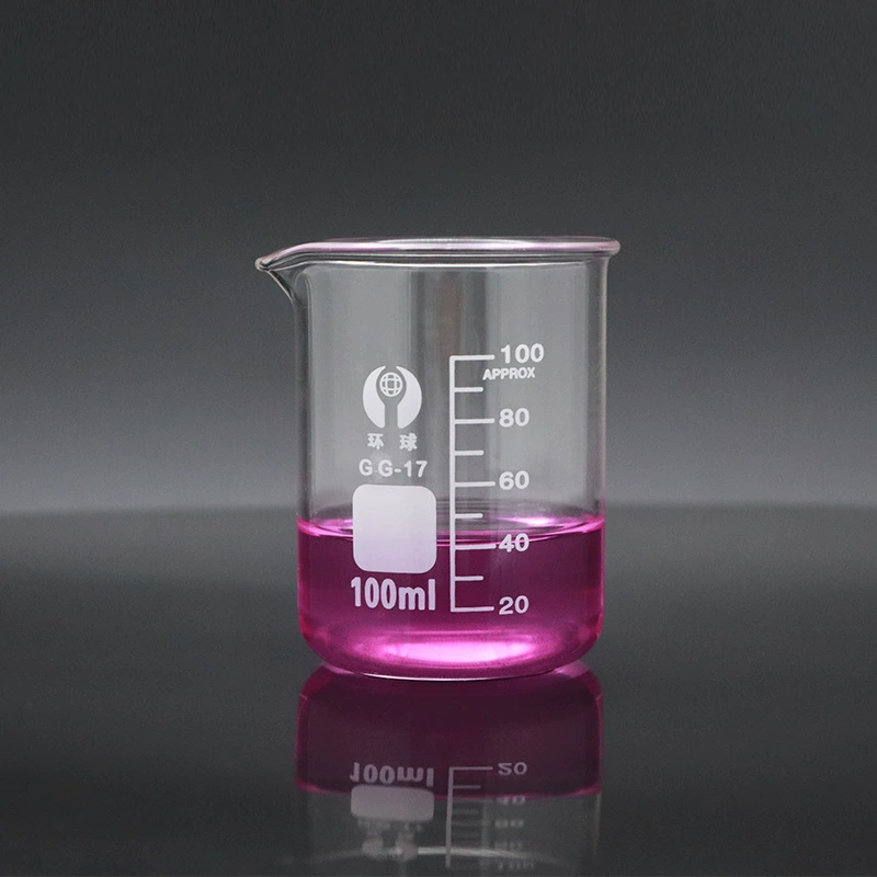 Glass heat-resistant transparent measuring cup scaled