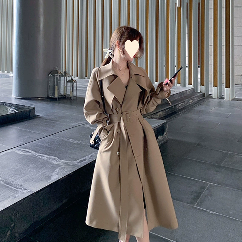 Длинная броня, осеннее trench coat, пиджак, до талии, для подростков