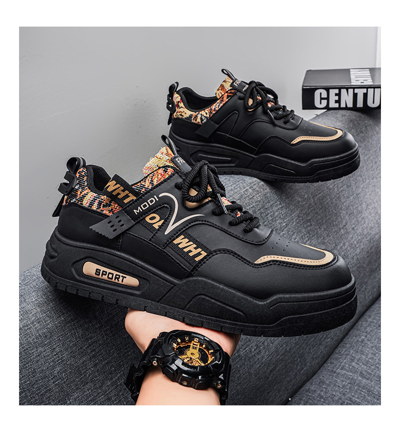 Men's Shoes 2026 New Spring Internet Celebrity Explosion Versatile Leather Casual Board Shoes Student Height Sports Trendy Shoes Men_vogvips.com