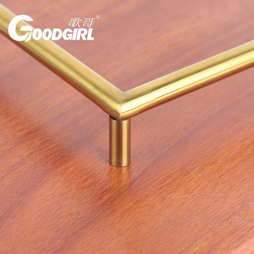 Light Luxury Tray Handle, Stainless Steel 90-degree Hollow Handle, Three-hole Gold Colored Cutting Board Handle, Kitchen Cabinet Handle