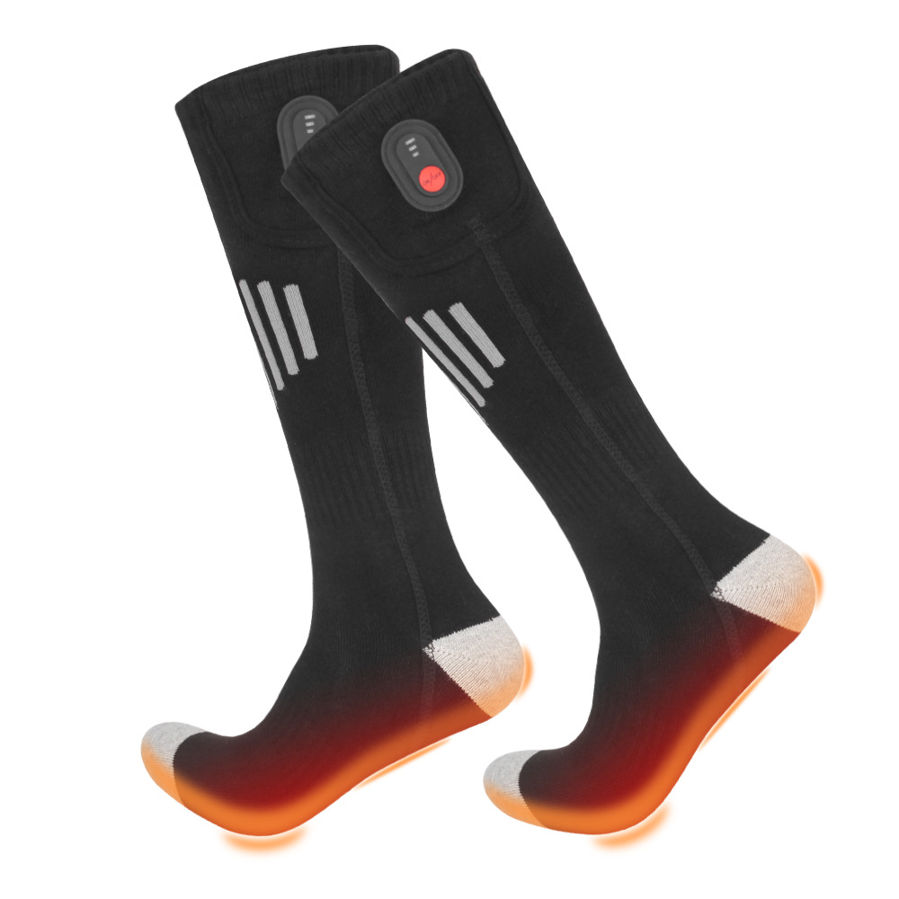 Calcetines Térmicos Eléctricos Largos de Algodón Calefacción Eléctrica para Deportes al Aire Libre image 12