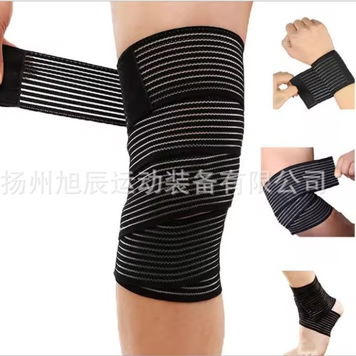 Elastic Deep Squat with Weightlifting Knee Support Bandage Leg Wrapping Exercise Fitness Equipment for Men and Women Leg Wrapping Protection Gear