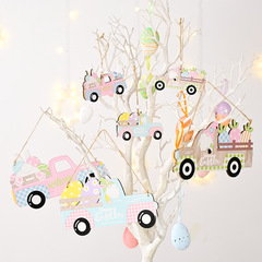 Cross-border new product Hobby Bear Easter Decorative Item Large Car Rabbit Hanging Ornament
