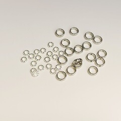 工場卸売合金サークルバックルオリジナルピースビーズブレスレットビーズアクセサリールースビーズ diy 手作りアクセサリー在庫あり