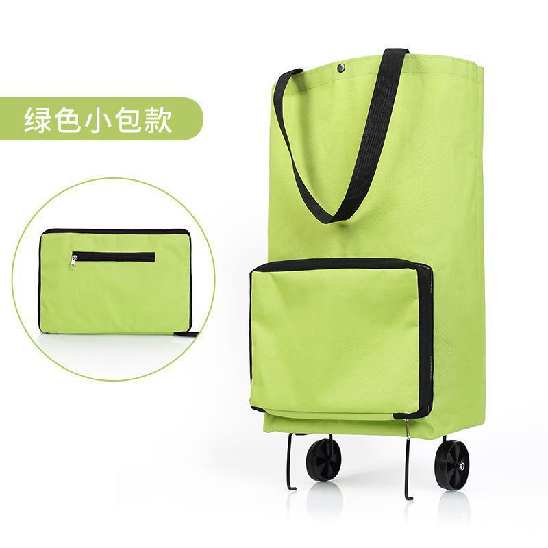bolsa de compras de verduras de fusión pequeña mano de compras de verduras portátil ligera con ruedas de gran capacidad de compras domésticas ruedas de supermercado