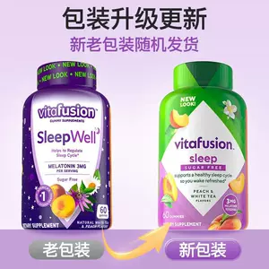 Импортированные из США Vitafusion SleepWell, жевательные конфеты для сна с мелатонином, 60 капсул, при смене часовых поясов