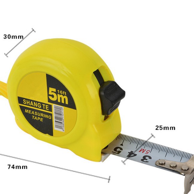 不锈钢钢卷尺 金属抗摔加厚 蜗牛卷尺五金塑料钢卷尺纤维尺健康尺