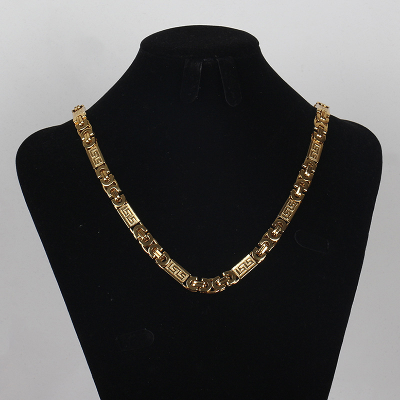 Other Necklace Stainless Steel Gold