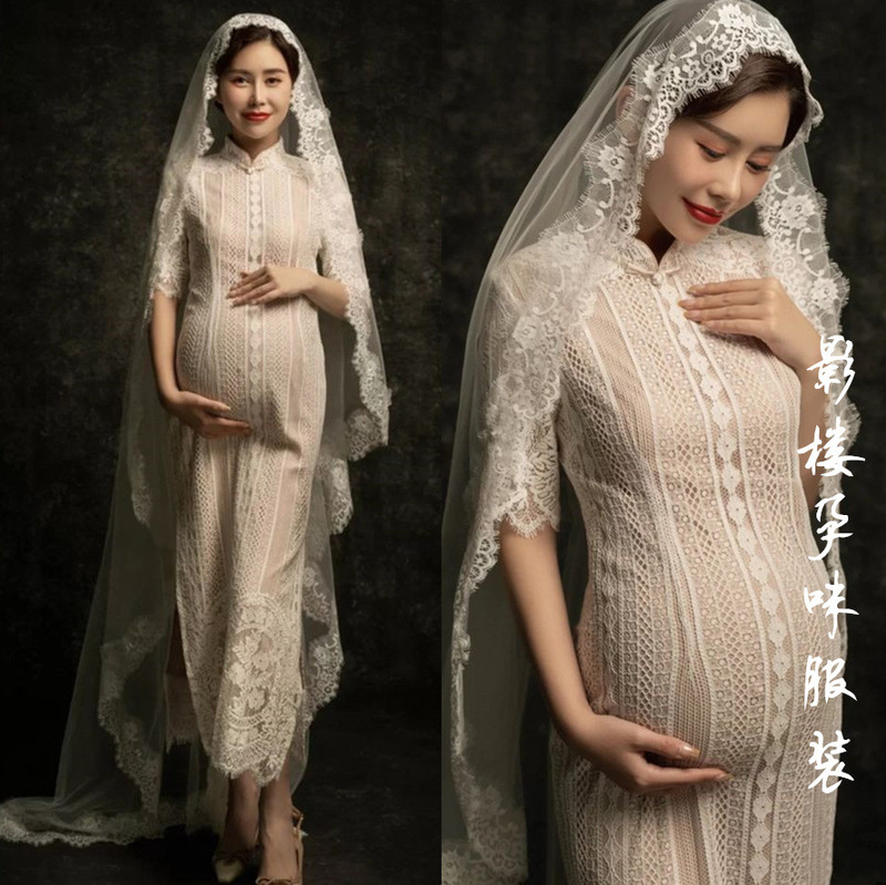 Photo Studio Photography maternity dress retro age-sensitive beautiful one-piece cheongsam pregnancy art theme photo photography dress