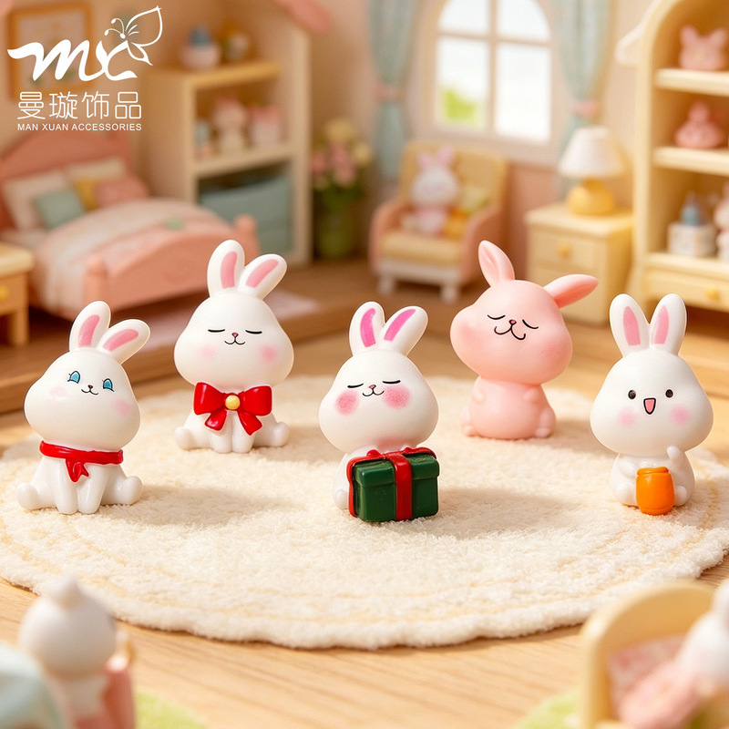Micro Landscape Ornaments Cute Creative Rabbit Home Desktop Resin DIY Craft Decoration Small Ornaments Accessories Wholesale Micro Landscape Ornaments Cute Creative Rabbit Home Desktop Resin DIY Craft Decoration Small Ornaments Accessories Wholesale