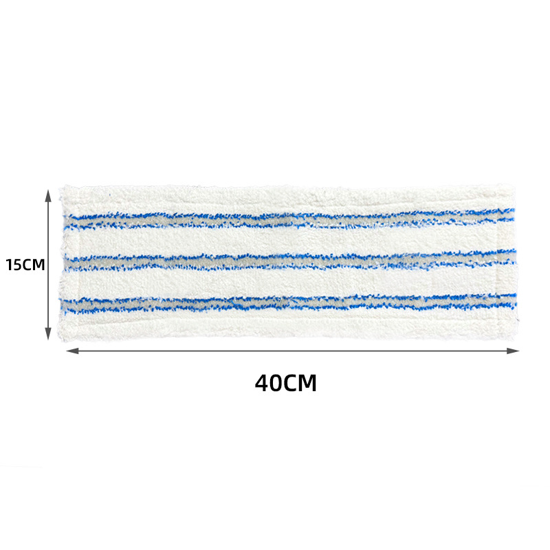 Paño de trapeador plano cubierto de tela tela de reemplazo de tela de microfibra seca y húmeda cabeza de trapeador plano 40cm 60cm de ancho cabeza de trapeador