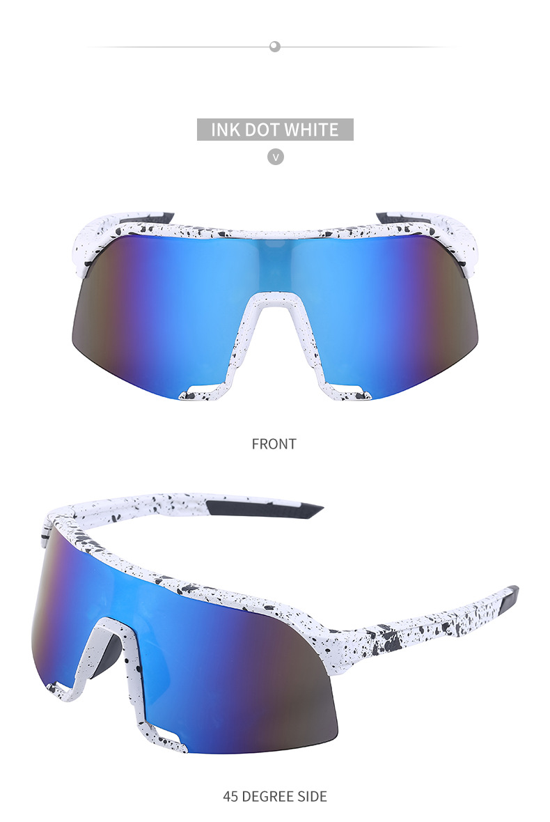 Gafas De Sol Deportivas De Una Sola Pieza De Moda De Ciclismo Colorido Para Hombres. display picture 11