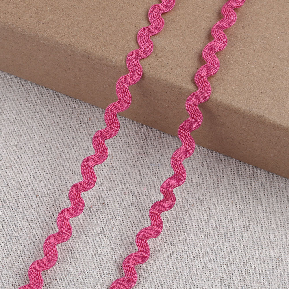 Cinta de polipropileno en S de 5mm, embalaje de regalo, cinta ondulada de color para el hogar, cinta de borde curvo al por mayor