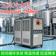 食品制药反应釜水槽液体循环快速冷却恒温水冷式变频风冷式冷水机