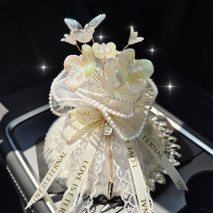 Creative Car Bamboo Charcoal Bag, New Car Formaldehyde Removal and Deodorizing Aromatherapy Charcoal Bag Ornament, Fashionable Car Interior Supply for Women