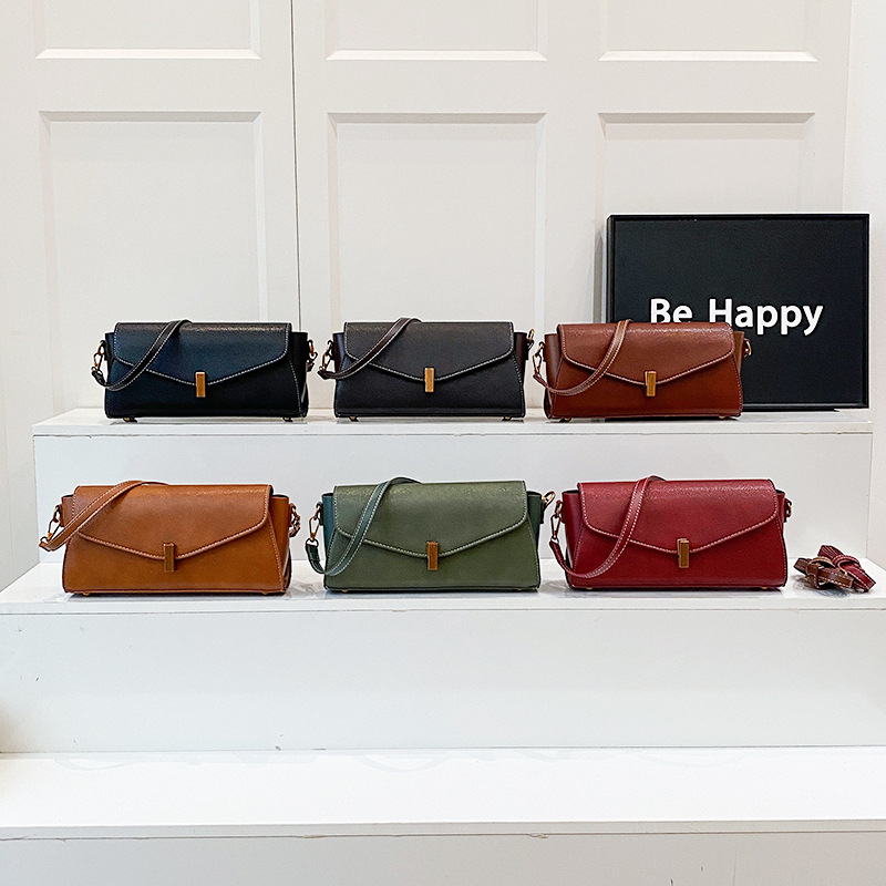 Borsa a spalla retrò da donna, borsa baguette versatile ed elegante_voghion.com